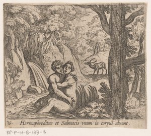 Salmacis e Ermafrodito da Antonio Tempesta