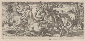 Sei Cavalieri in Combattimento, da Scene di Battaglia I, ca. 1590-1630 da Antonio Tempesta