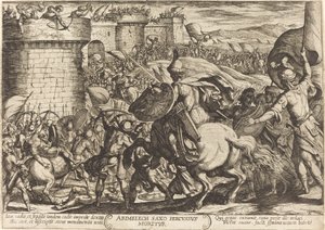 La morte di Abimelech da Antonio Tempesta