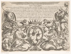Frontespizio con dedica e stemma di Cosimo II de