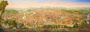 Veduta panoramica di Roma dal Gianicolo da Antonio Testa