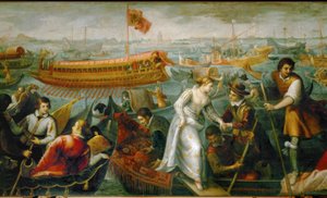 Ingresso di Caterina Cornaro a Venezia da Antonio Vassilacchi