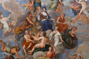 Regina Anna circondata da una schiera di virtù personificate (dettaglio)