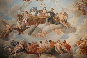Il soffitto della Scala del Re