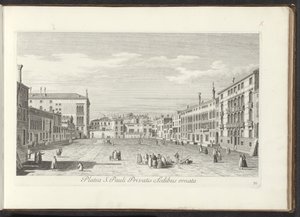 Veduta di Campo San Polo a Venezia da Antonio Visentini