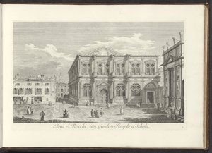 Veduta di Campo San Rocco a Venezia da Antonio Visentini