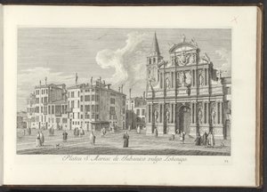 Vista di Campo Santa Maria Zobenigo a Venezia da Antonio Visentini