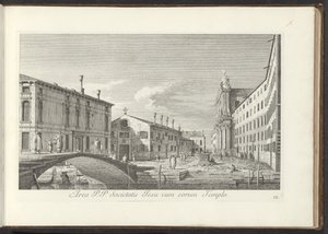 Veduta di Campo dei Gesuiti a Venezia da Antonio Visentini