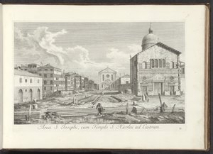 Vista sulla Chiesa di San Giuseppe di Castello a Venezia da Antonio Visentini