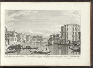 Veduta del Canal Grande, Palazzo Bembo e Palazzo Vendramin-Calergi a Venezia da Antonio Visentini