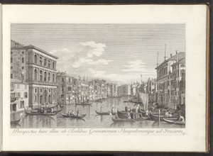 Veduta del Canal Grande, Palazzo Grimani e Ca
