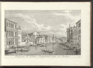 Veduta del Canal Grande e Palazzo Flangini, Venezia da Antonio Visentini
