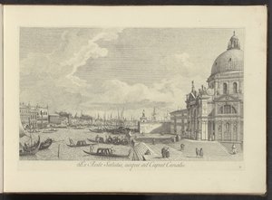 Vista del Canal Grande e della Santa Maria della Salute a Venezia da Antonio Visentini