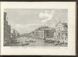 Vista del Canal Grande e della chiesa di San Stae a Venezia da Antonio Visentini