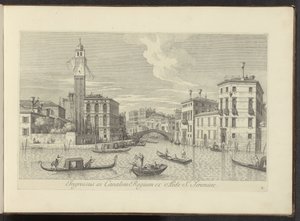 Veduta del Cannaregio e Palazzo Labia a Venezia da Antonio Visentini