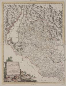 La regione di Verona con il distretto di Cologna, 1783 da Antonio Zatta