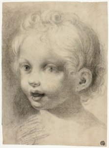 Testa di bambino (Recto) Figura maschile nuda (Verso)