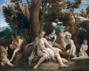 Leda e il cigno da Antonio da Correggio