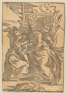 Santa riceve il Bambino Gesù da Antonio da Trento (possibly)
