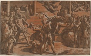 Il martirio di due santi da Antonio da Trento