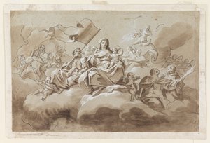 La Vergine e il Bambino circondati da santi da Antonio di Dominici