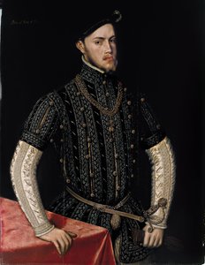 Ritratto di Filippo II 1527-1598, Re di Spagna e Portogallo, c. 1550 da Antonis Mor