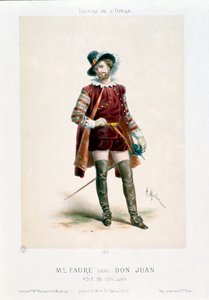 Il cantante Jean-Baptiste Faure (1830-1914) interpreta Don Giovanni nell