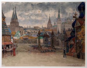 La piazza degli strelizzi - Scenografia per l