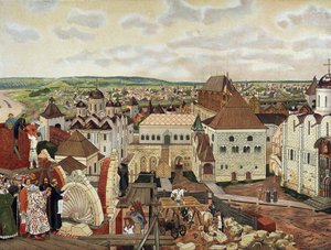 Nel Cremlino di Mosca, fine XIX - inizio XX secolo da Appolinari Mikhaylovich Vasnetsov