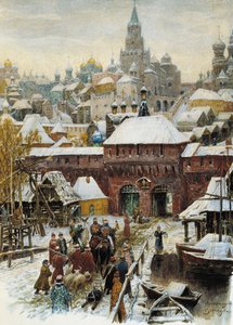 Mosca nel XVII secolo da Appolinari Mikhaylovich Vasnetsov