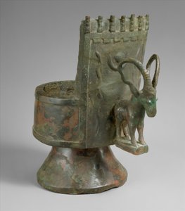 Bruciatore di incenso, c. metà del I millennio a.C. (bronzo) da Arabian South