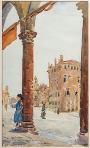 Piazza a Carpi da Arcangelo Salvarani