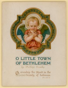 Illustrazione per O Little Town Of Bethlehem (cromolitografia) da Archibald Henning