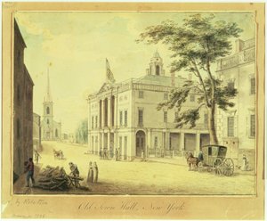 Il vecchio municipio (Federal Hall) New York City, 1798