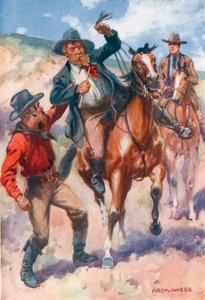 Afferrò il suo assalitore e lo tirò giù dal cavallo impennato da Archibald Webb