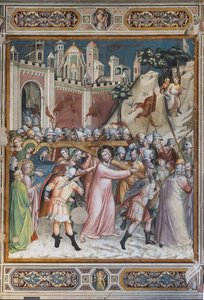 Scene della vita di Cristo: Salita al Calvario da Aretino Luca Spinello or Spinelli