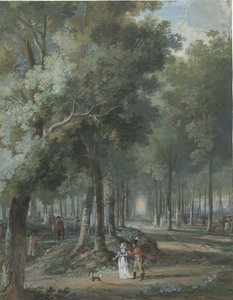 Passeggiatori in un parco