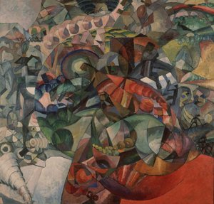 Allegoria della Guerra Patriottica del 1812, 1912 da Aristarkh Vasilievic Lentulov