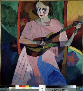Donna con chitarra da Aristarkh Vasilievic Lentulov