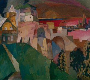 Nizhny Novgorod, 1915 da Aristarkh Vasilievic Lentulov