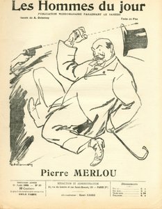 Copertina di "Les Hommes du jour", satirico in bianco e nero