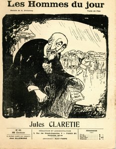 Copertina di "The Men of the Day", circa 1906 - Illustrazione di Aristide Delannoy: Claretie Jules da Aristide Delannoy