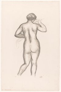 Nudo femminile visto di schiena da Aristide Maillol (signed by artist)