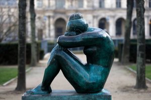 Jardin des Tuileries, Aristide Maillol, La Nuit, Parigi, Francia da Aristide Maillol