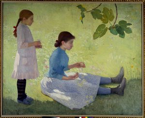 La corona di fiori. Dipinto di Aristide Maillol