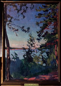 Un parco sul fiume Neva da Arkadij Aleksandrovic Rylov