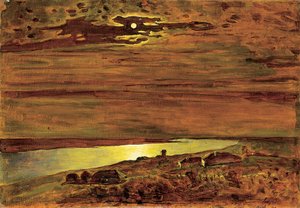 Notte al chiaro di luna sul Dnepr da Arkip Ivanovic Kuindzi