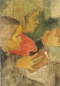 Donne contadine bretoni alla messa da Armand (attr.to) Seguin