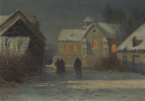 Messa di mezzanotte, notte di Natale a Bertincourt, Champagne