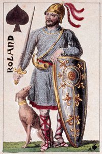 Rappresentazione del cavaliere Rolando (o Hroudland), Marchese delle Marche di Bretagna (dettaglio)